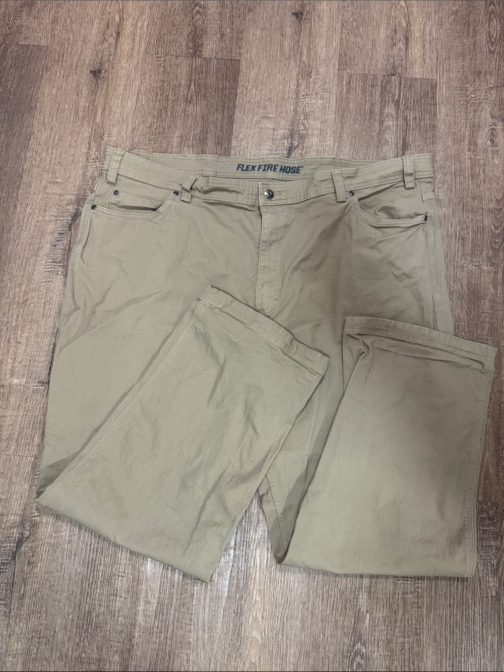 Flex Fire Hose Men's Work Pants - Olive Green